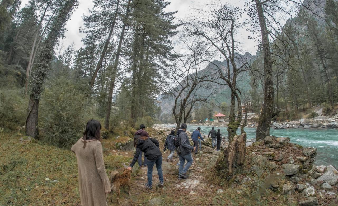 Parvati Kuteer Riverside Resort Kasol Bagian luar foto