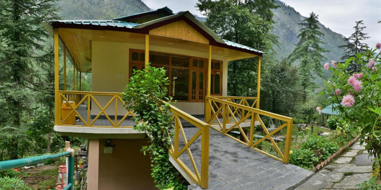 Parvati Kuteer Riverside Resort Kasol Bagian luar foto