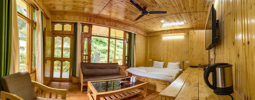 Parvati Kuteer Riverside Resort Kasol Bagian luar foto