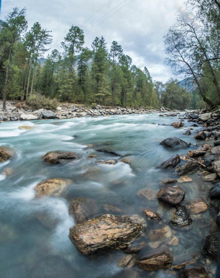 Parvati Kuteer Riverside Resort Kasol Bagian luar foto