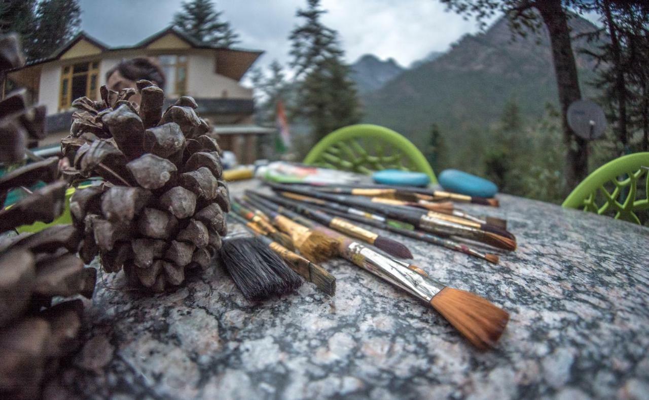Parvati Kuteer Riverside Resort Kasol Bagian luar foto